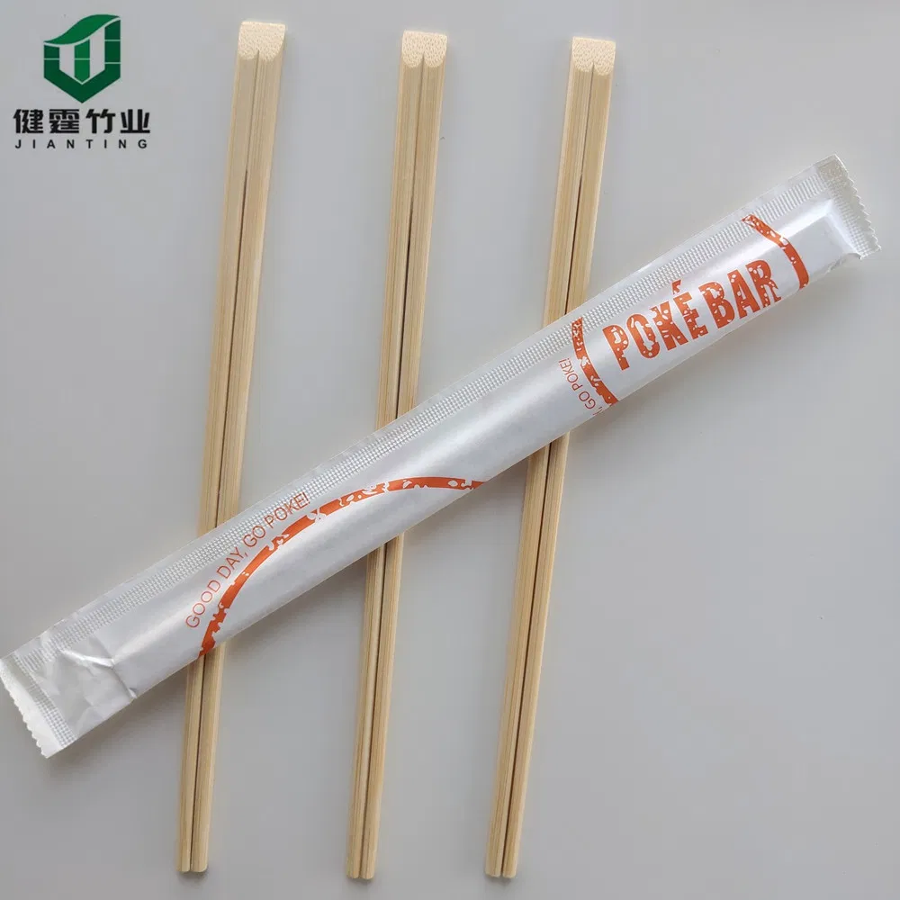 Disposable High Quality 24cm Sushi Chopsticks, 24cm Twins Bamboo Chopsticks with Open Paper Packing