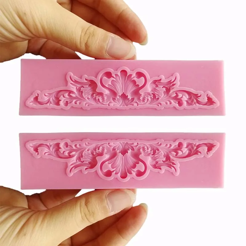 DIY European Flower Pattern Cake Border Silicone Mold