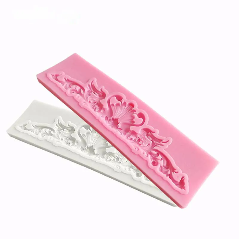 DIY European Flower Pattern Cake Border Silicone Mold