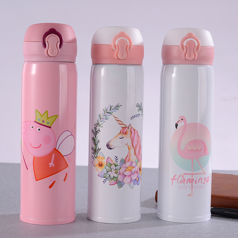 Double Wall Stainless Steel Vacuum Bounce Cup for Hot Water 12-24hours
