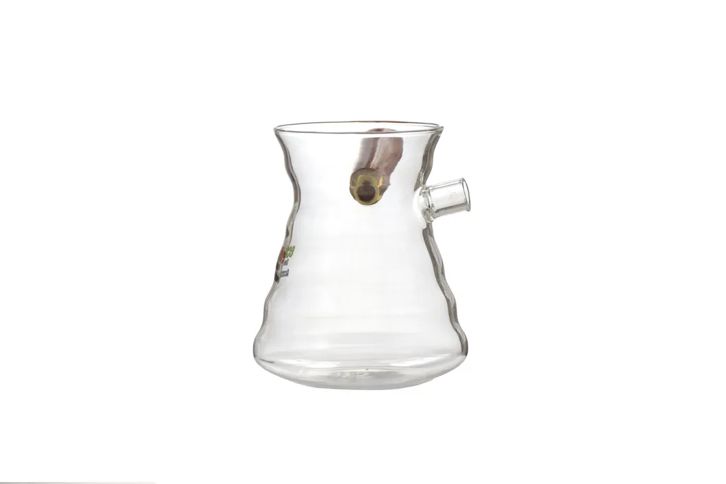 Ecocoffee 600ml Wood Handle Borosilicate Glass Coffee Pot Pour Over Coffee Maker Coffee Pour Over Glass Pot Tr01/Tr02