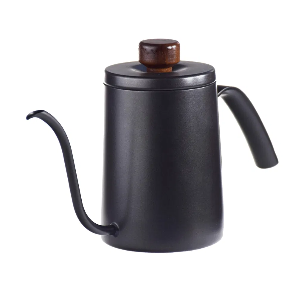 Ecocoffee Customized Gooseneck Sprouts Pour Over Coffee Kettle 550ml Barista Coffee Maker with Therometer