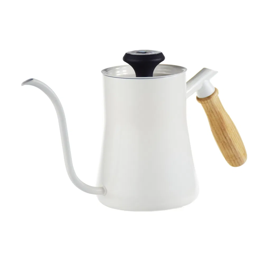 Ecocoffee Customized Gooseneck Sprouts Pour Over Coffee Kettle 550ml Barista Coffee Maker with Therometer