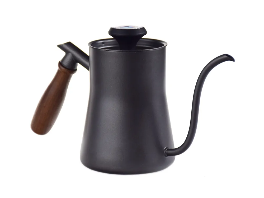 Ecocoffee Customized Gooseneck Sprouts Pour Over Coffee Kettle 550ml Barista Coffee Maker with Therometer