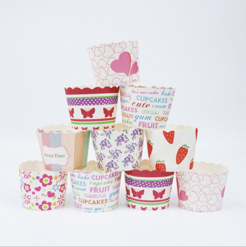 Factory Supply High Temperature Homemade Paper Round Muffin Cake Baking Cup