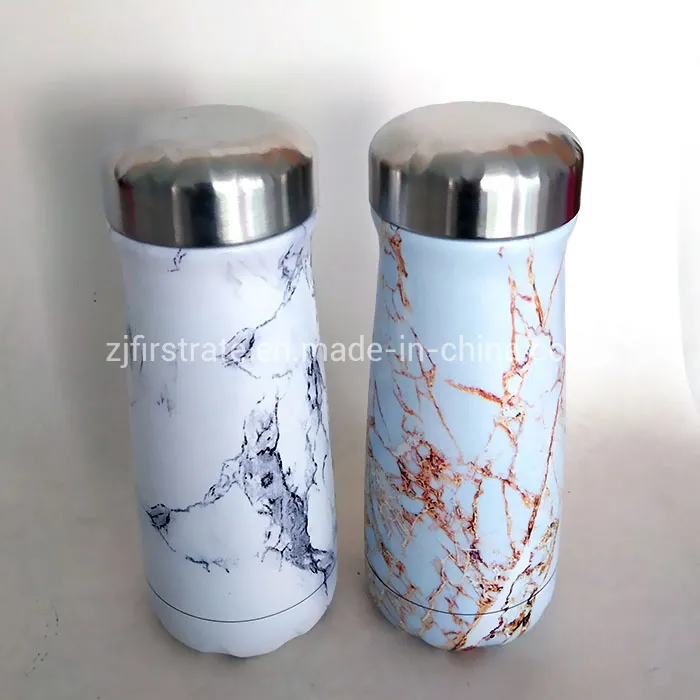 FDA Customized Different Lids 500/750ml Double Wall Wide Mouth Vacuum Insulated Stainless Steel Travel Sports Water Bottle with Hook