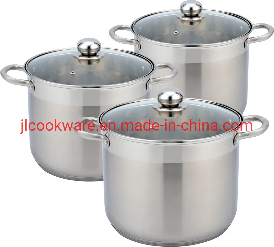 Germany Style 6 PCS Stainless Steel Kitchen Appliance Kitchen Utensils Kitchen Cookware with Glass Lid