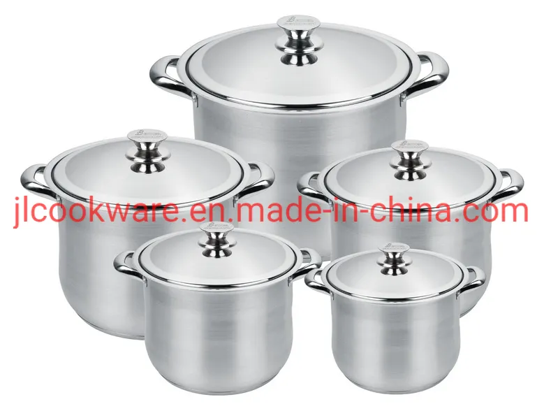 Germany Style 6 PCS Stainless Steel Kitchen Appliance Kitchen Utensils Kitchen Cookware with Glass Lid