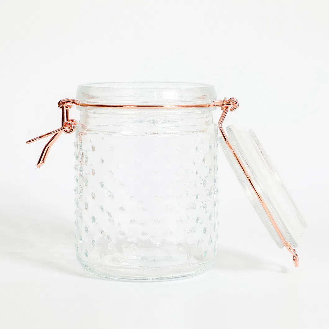 Glass Jars, Kitchen Canisters with Airtight Lids, Wide Mouth Jar Food Storage Container Set for Preserving, Canning