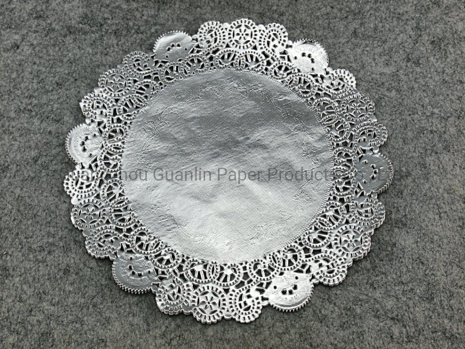 Good Quality Wholesale Food Grade Paper Round Rectangular Lace Foil Cream Paper Doilies