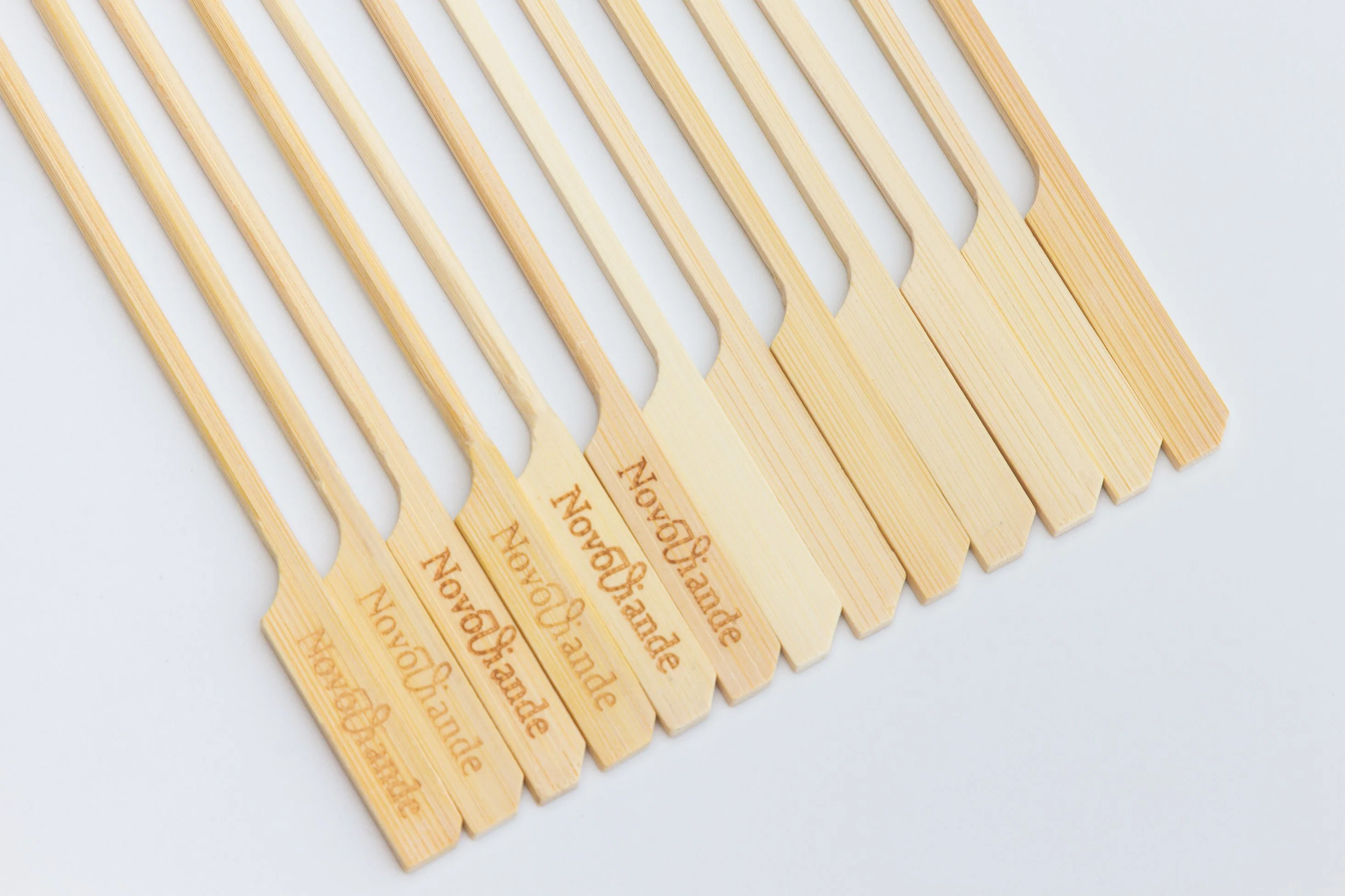 Green Paddle Shape Bamboo Teppo Skewer Natural Color Flag Teppo Sticks Bamboo Skewer with Flag Green Paddle Shape Bamboo Teppo Skewer Natural Color Flag Teppo Sticks Bamboo Skewer with Flag