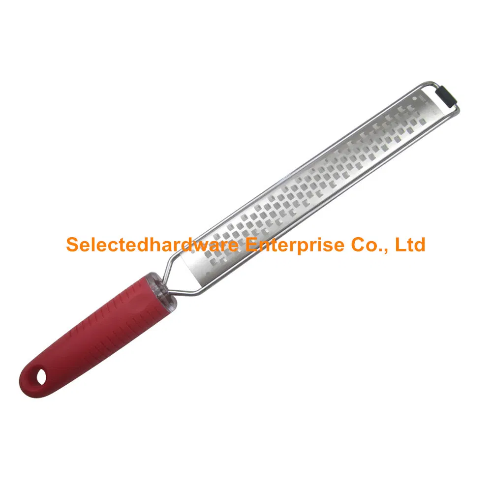 Hand Grater with Stainless Steel Blade Kitchen Cheese Tool Red
