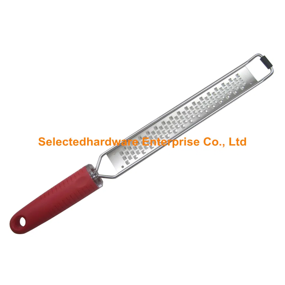 Hand Grater with Stainless Steel Blade Kitchen Cheese Tool Red