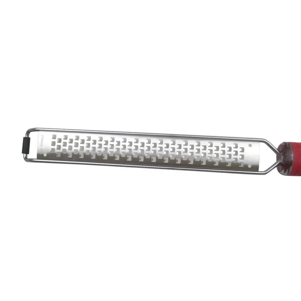 Hand Grater with Stainless Steel Blade Kitchen Cheese Tool Red