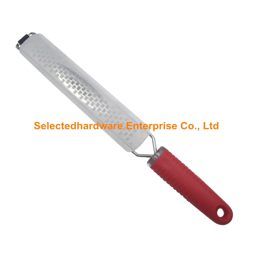 Hand Grater with Stainless Steel Blade Kitchen Cheese Tool Red