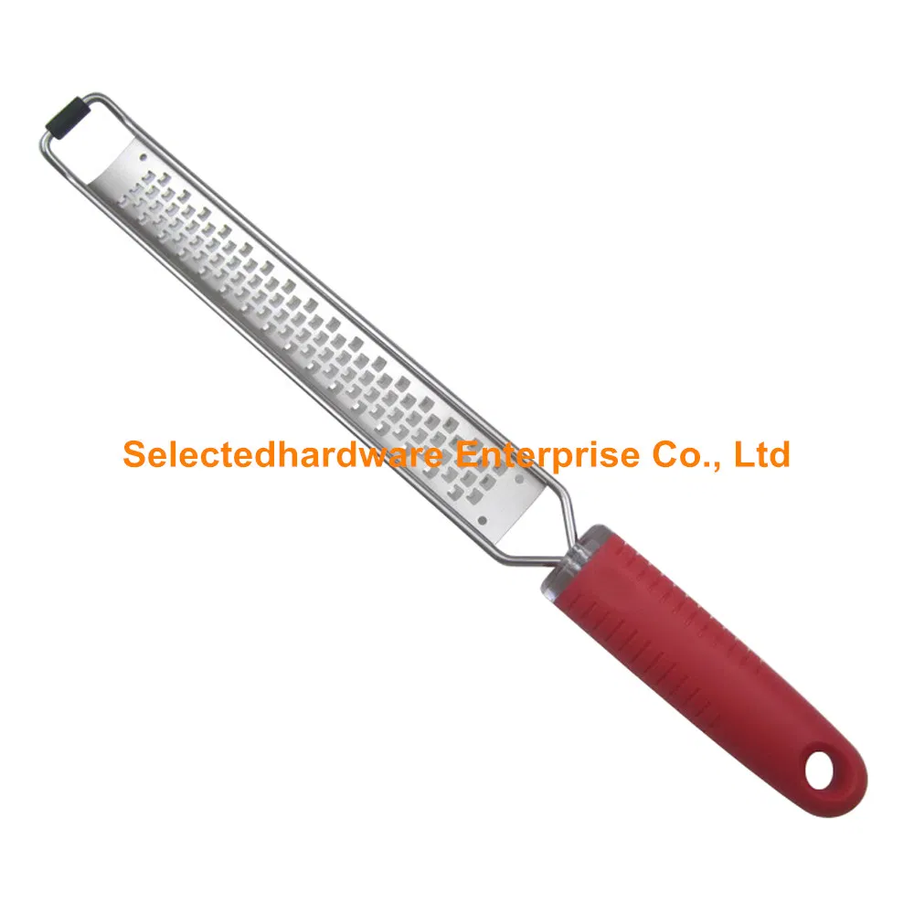 Hand Grater with Stainless Steel Blade Kitchen Cheese Tool Red