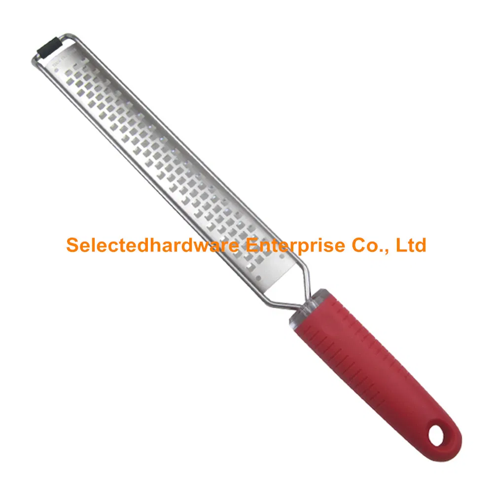 Hand Grater with Stainless Steel Blade Kitchen Cheese Tool Red