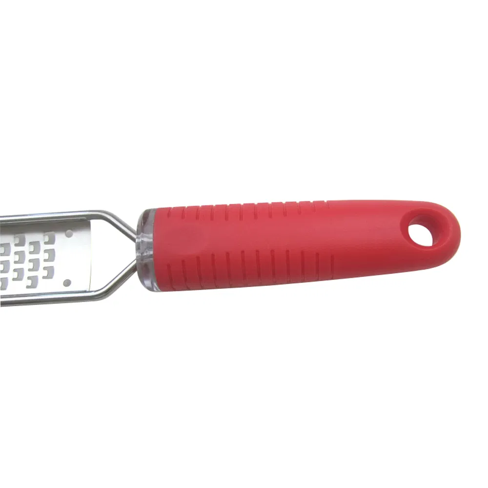 Hand Grater with Stainless Steel Blade Kitchen Cheese Tool Red