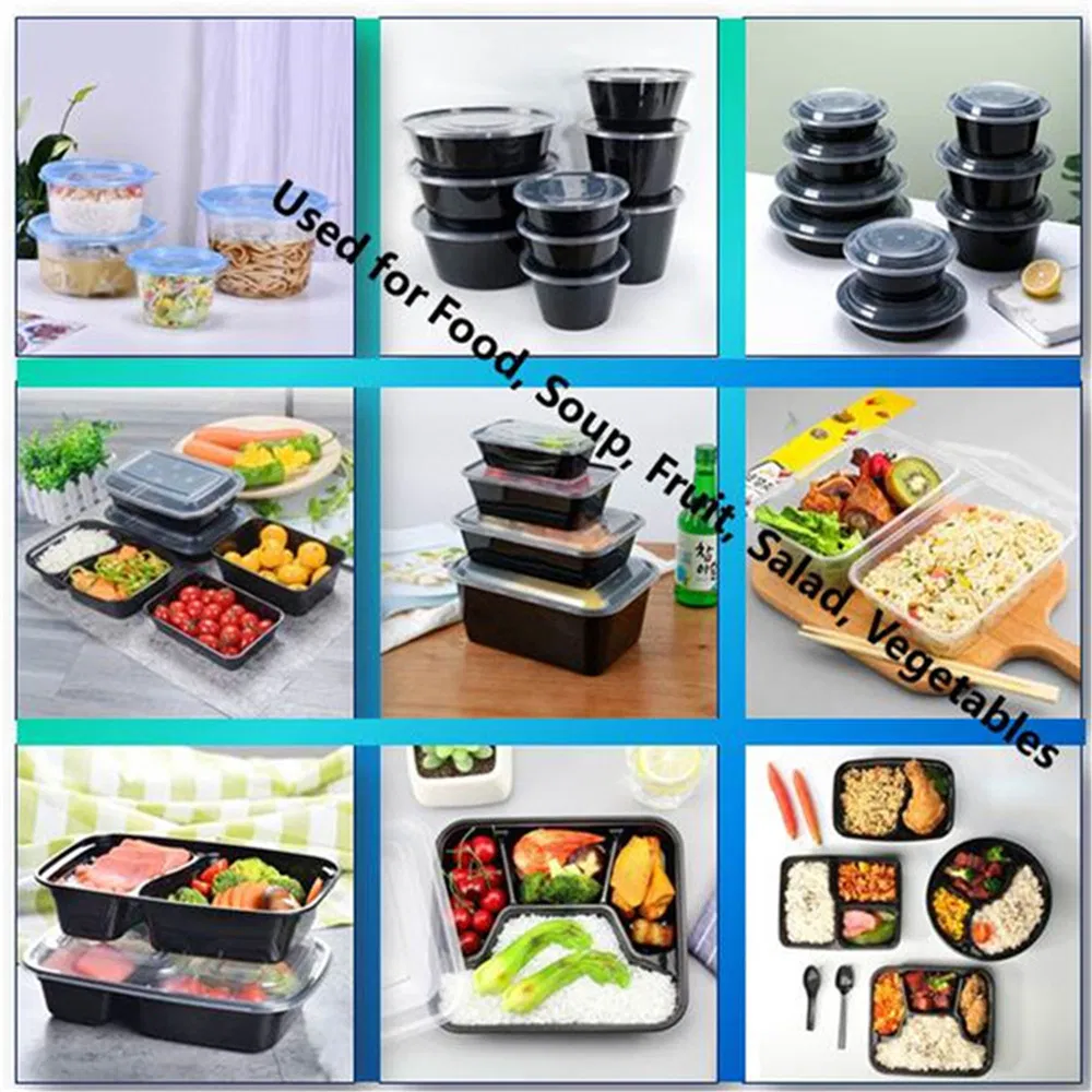 Heat Resistant Freshness Preservation Take out Lunch Box Disposable Food Bowl with Lid
