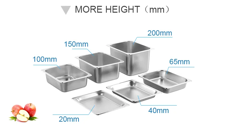 Heavybao Gastronorm Food Container Gn Pan Kitchenware