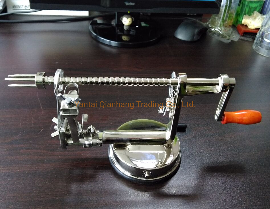 High Grade Chrome Plated Sliver Apple Peeler Corer and Slicer