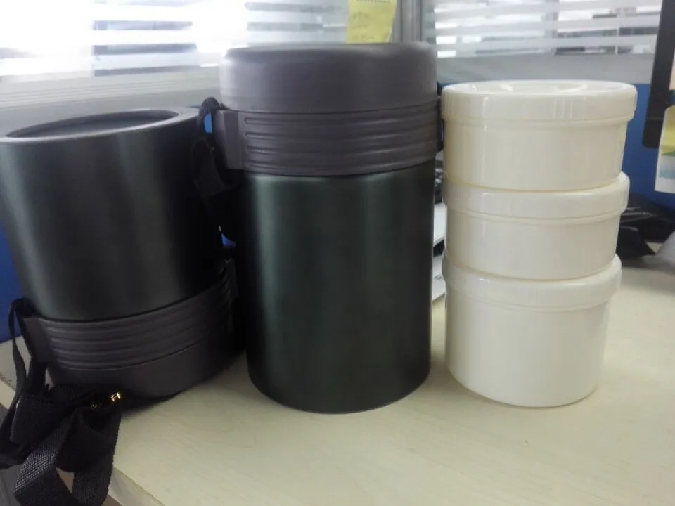 High-Quality Japanese Style Double Wall Stainless Steel Food Lunch Box 3 Layers