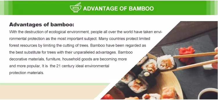 High Quality Mao Bamboo Round Chopsticks with OPP Packing