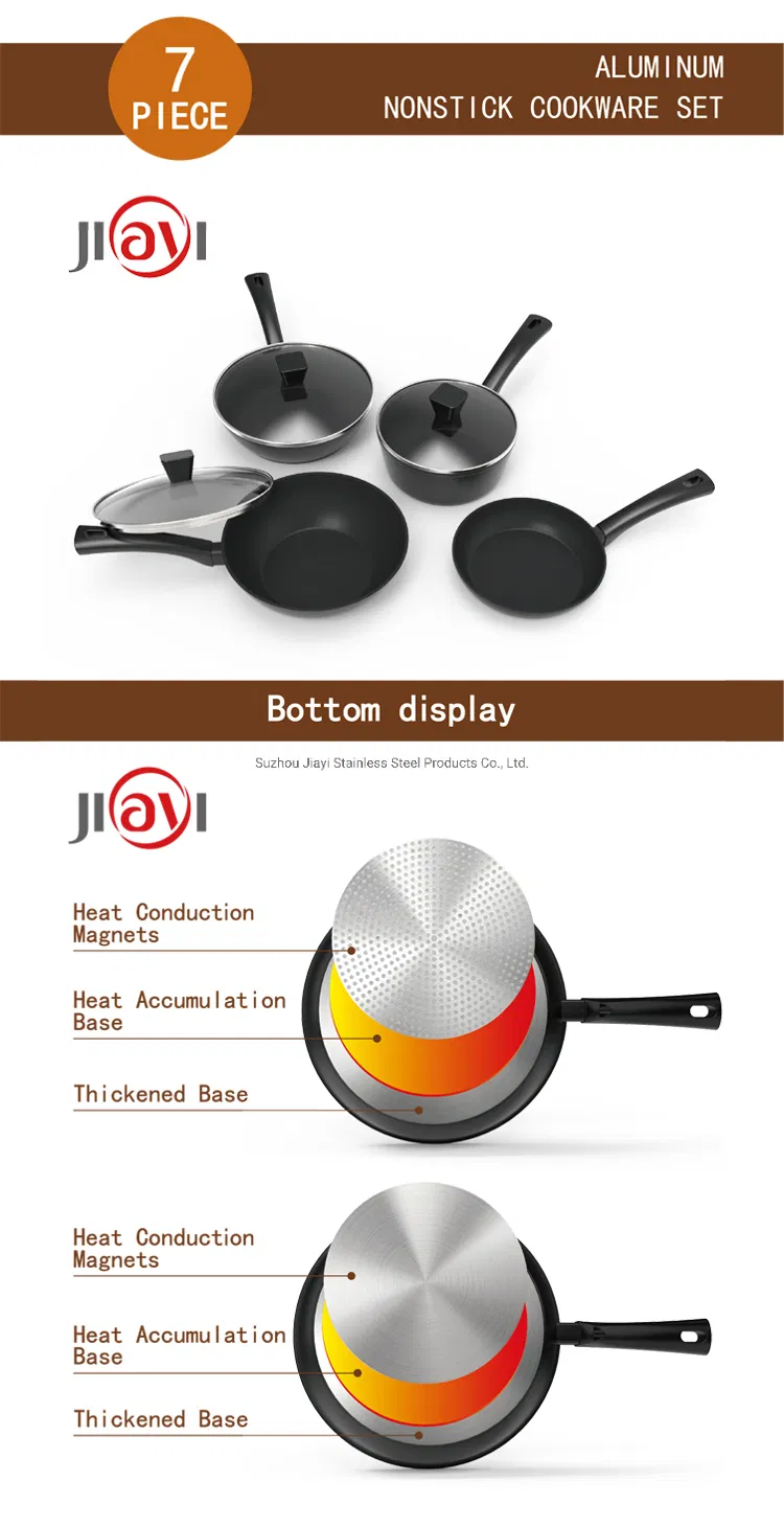 Hight Quality Kitchenware Nonstick Aluminium Cooking Pan Set Pots Cookware Set with Coating