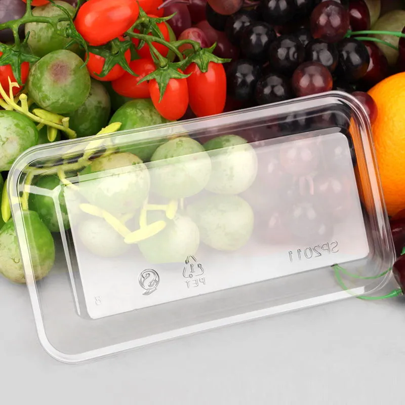 Hot Sale Cheap Vegetable Blister Packaging Disposable Eco-friendly Clear PET Blister Plastic Tray