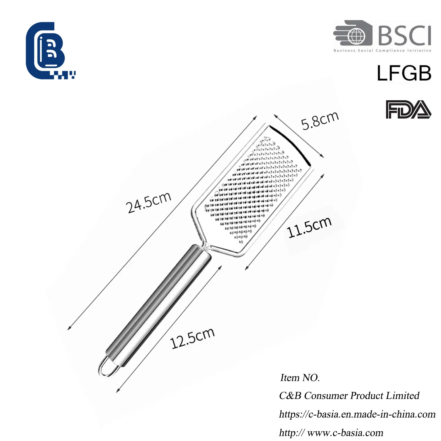 Hot Sale Large Hole Kitchen Gadgets Grater for Parmesan Cheese Ginger Vegetables Lemon Citrus Zester