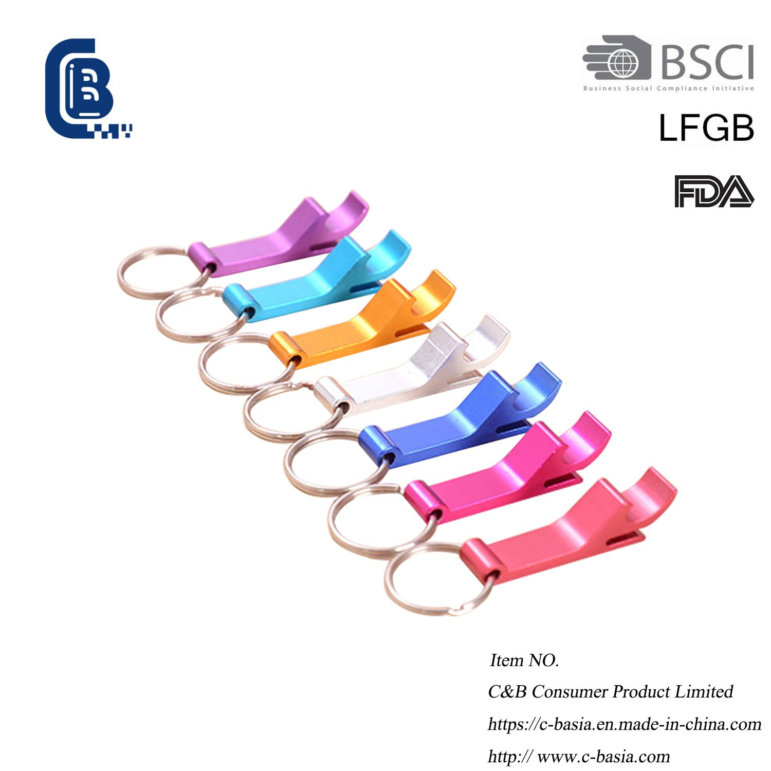 Hot Sell Metal Keychain Bottle Opener Keyrings Kitchen Gadgets Kitchenware