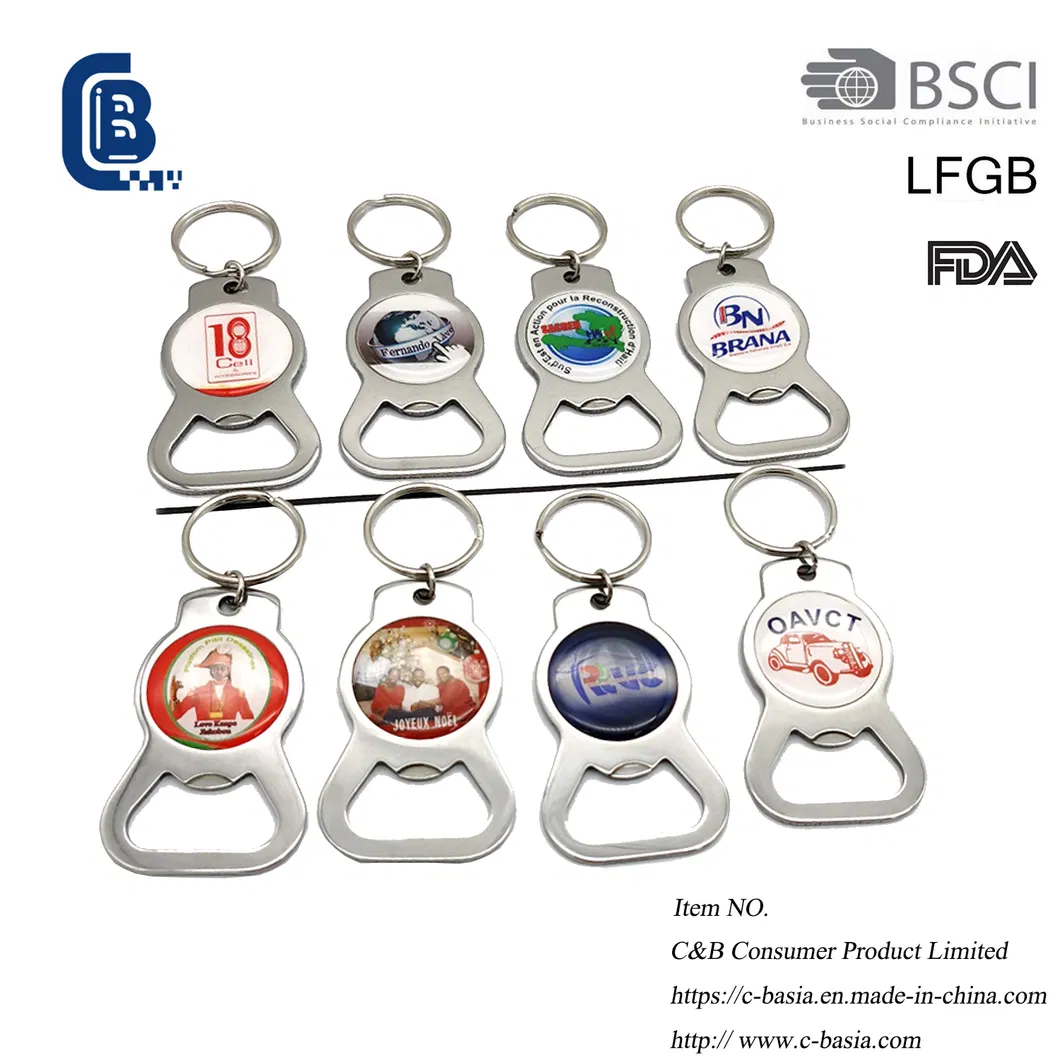 Hot Sell Metal Keychain Bottle Opener Keyrings Kitchen Gadgets Kitchenware