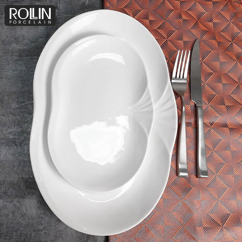 Hot Selling Ceramic Oval Plate Chaozhou Factory Supply