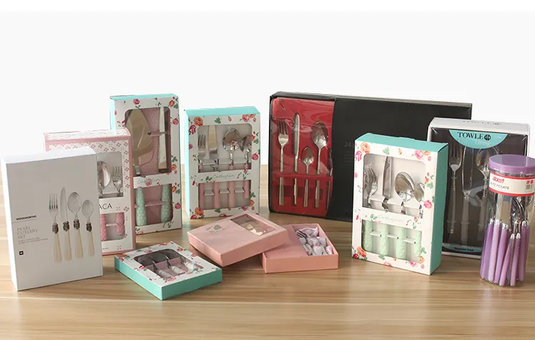 Hotel Silver Flatware Dinner Spoons Forks Knife Stainless Steel Cutlery Set