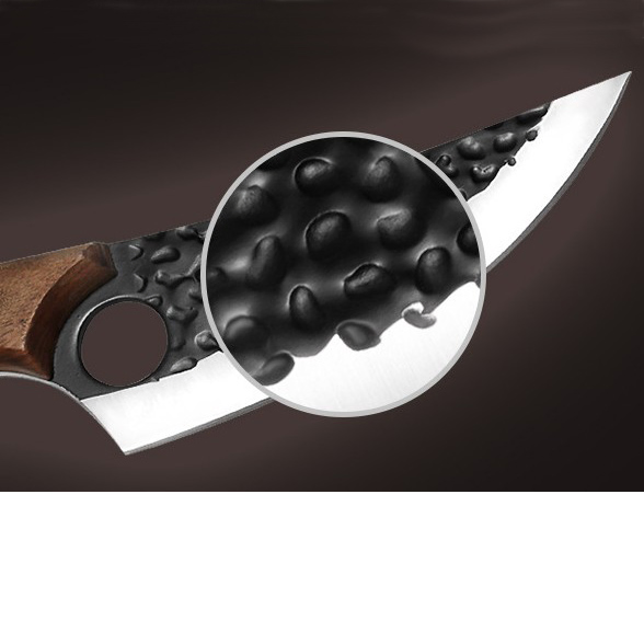 Hotsale Wooden Handle Stainless Steel Nonstick Stick Coated Blade Kitchen Meat Chef Knife