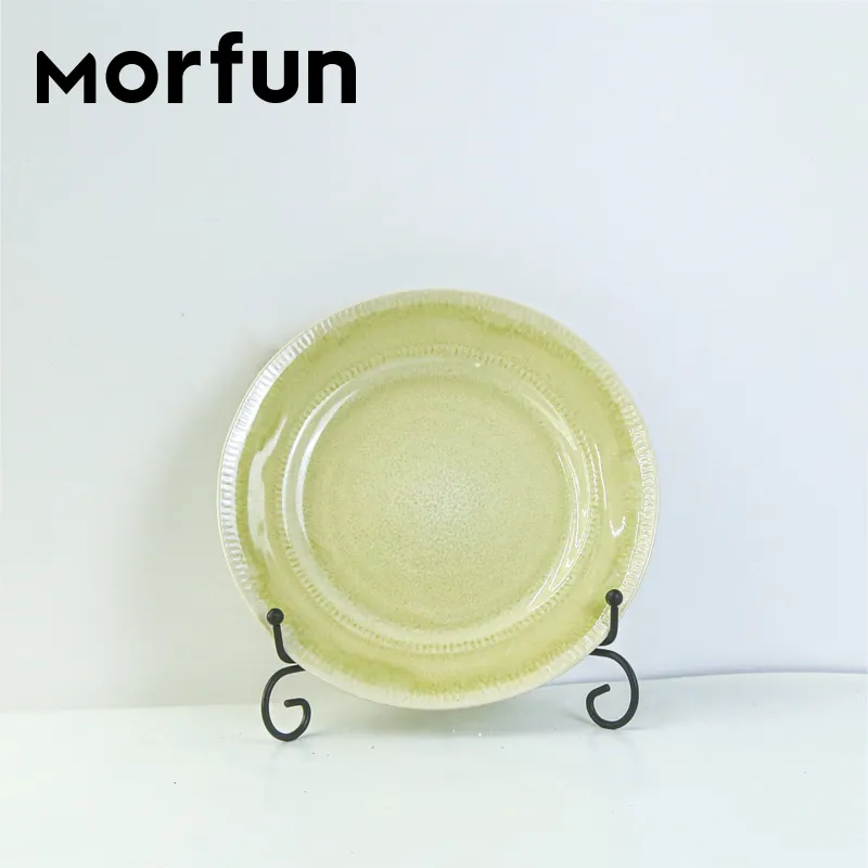 Hunan 16PCS Dinner Set Wholesale Ceramic Table Ware Reaction Glazed Stoneware Dinnerware Set