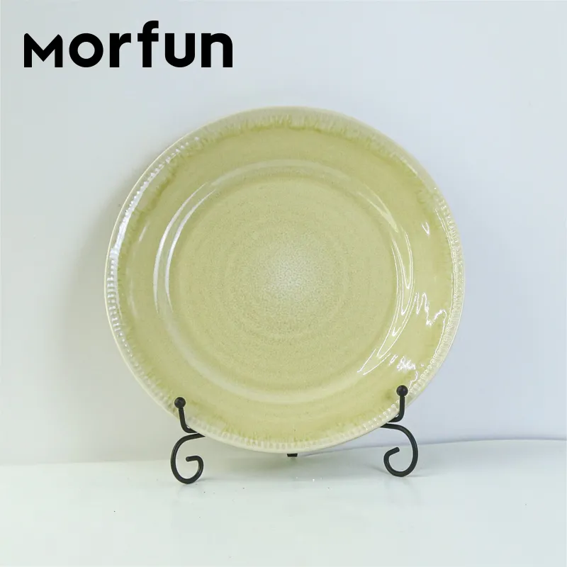 Hunan 16PCS Dinner Set Wholesale Ceramic Table Ware Reaction Glazed Stoneware Dinnerware Set