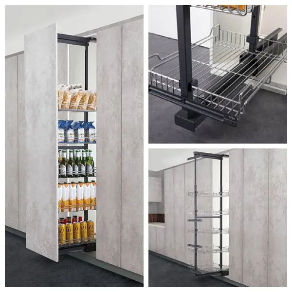 Kitchen Cabinet Pantry Organizer Pull out Soft-Closing Tall Unit
