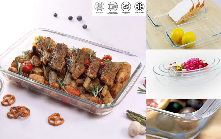 Kitchen Classics Glass Baking Dish Square Tempered Oven Lasagne Square Baking Dish