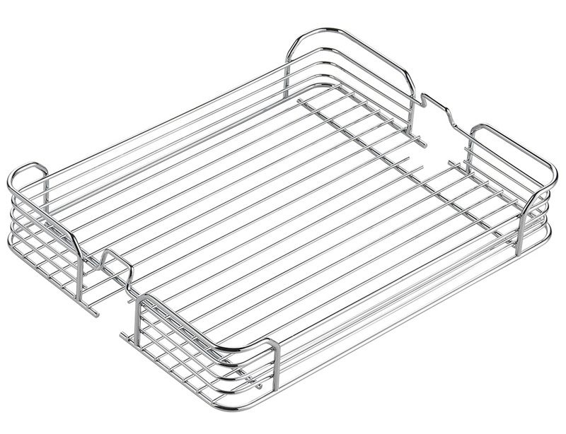 Kitchen Storage 6 Tier Tall Larder Pantry Unit with Soft Close Pull out Basket