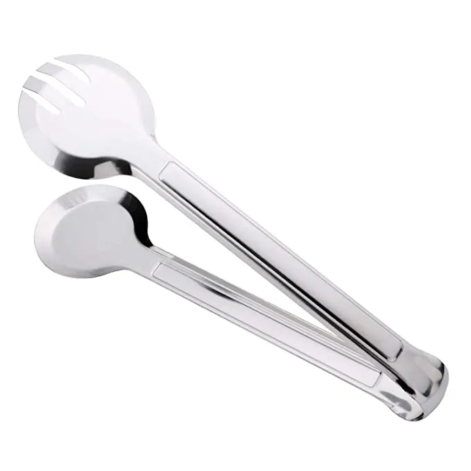 Kitchen Tools Stainless Cook Utensil Food Steak Pasta BBQ Tongs