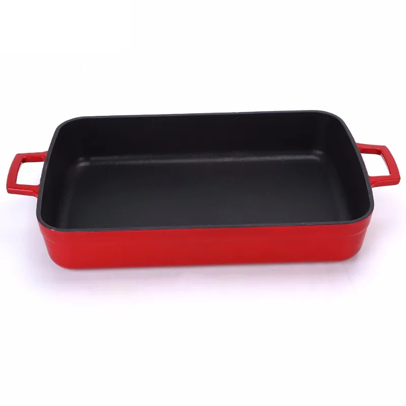 Kitchenware Cast Iron Enamel Loaf French Bread Baking Tray