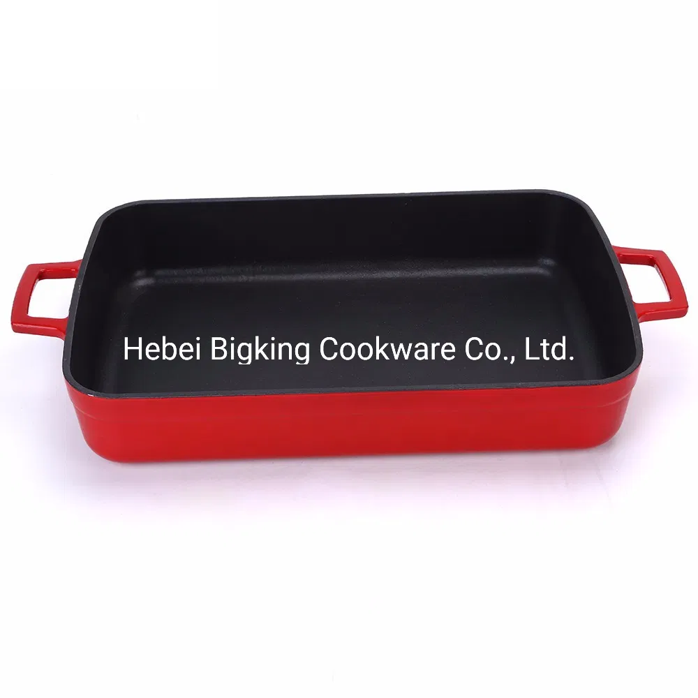 Kitchenware Cast Iron Enamel Loaf French Bread Baking Tray