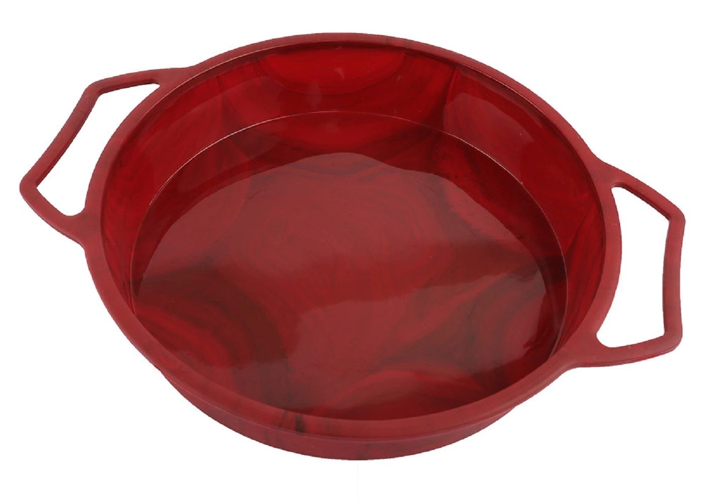 Large Round 9 Inch Silicone Cake Pan Baking Mold with Handles, , Steel Frame to Anti-Deformed Esg17249