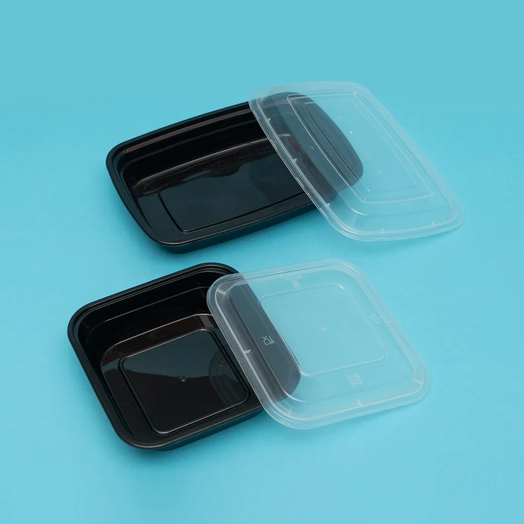 Meal Prep Containers Extra-Thick Food Storage Containers with Lids, Disposable Bento Box Reusable Plastic Bento Lunch Box, BPA Free, Stackable, Microwave Safe