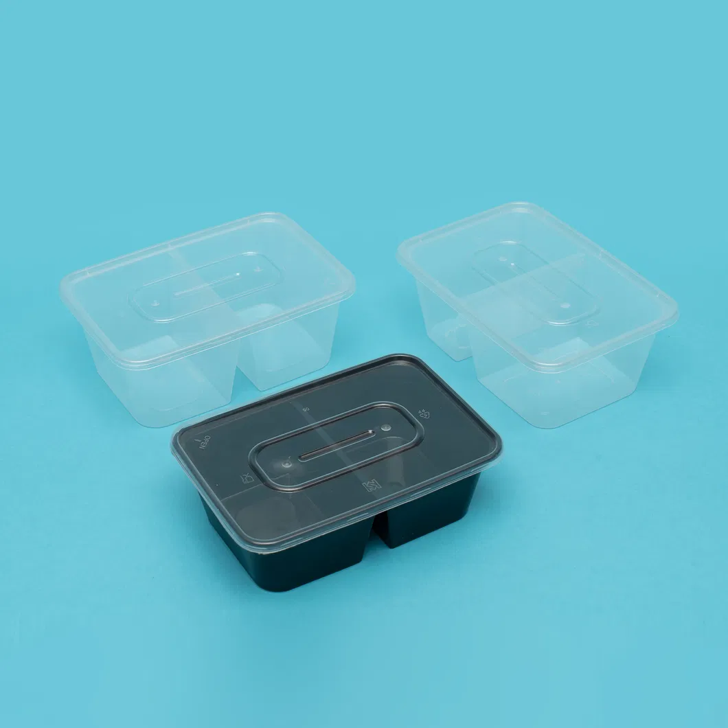 Meal Prep Containers Extra-Thick Food Storage Containers with Lids, Disposable Bento Box Reusable Plastic Bento Lunch Box, BPA Free, Stackable, Microwave Safe