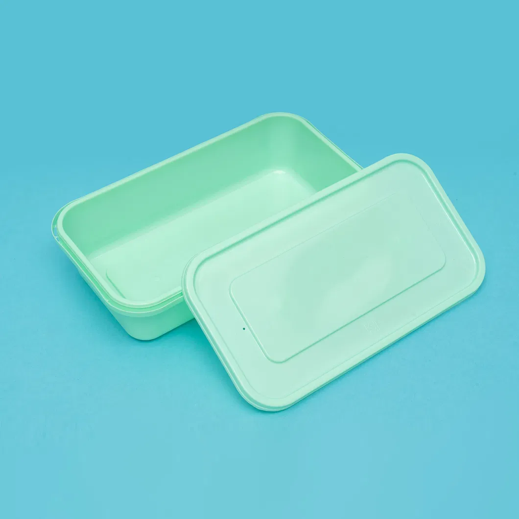 Meal Prep Containers Extra-Thick Food Storage Containers with Lids, Disposable Bento Box Reusable Plastic Bento Lunch Box, BPA Free, Stackable, Microwave Safe