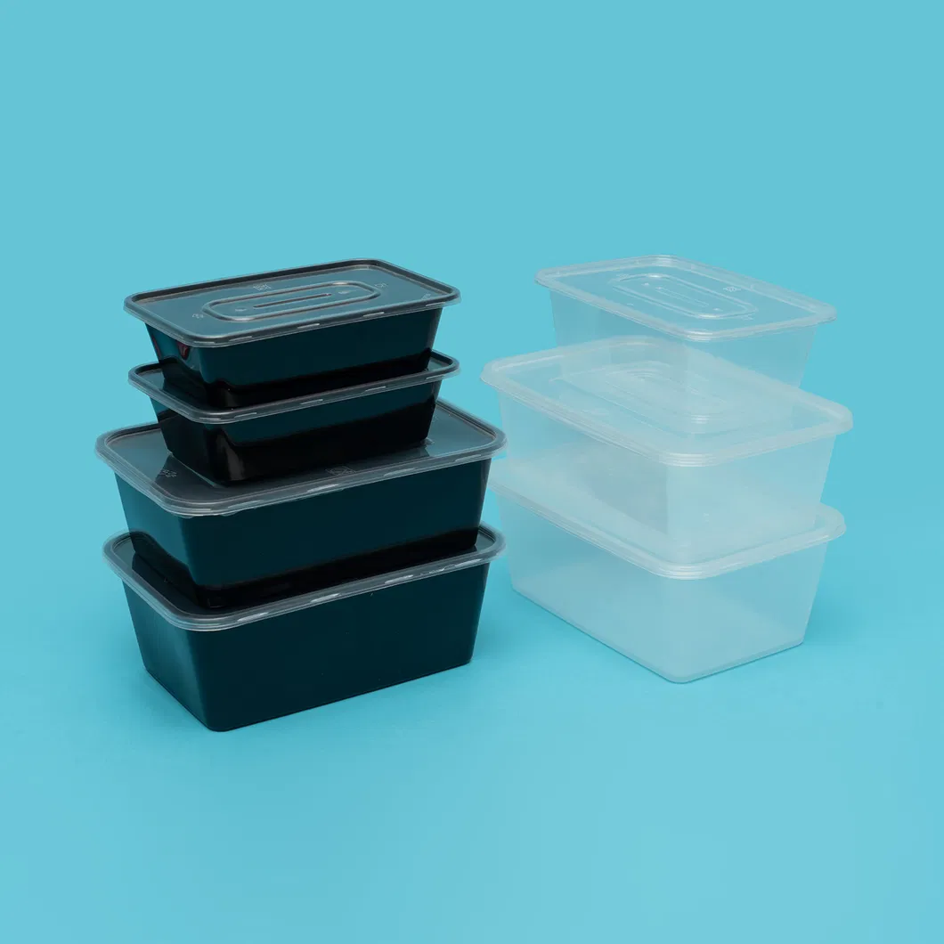 Meal Prep Containers Extra-Thick Food Storage Containers with Lids, Disposable Bento Box Reusable Plastic Bento Lunch Box, BPA Free, Stackable, Microwave Safe