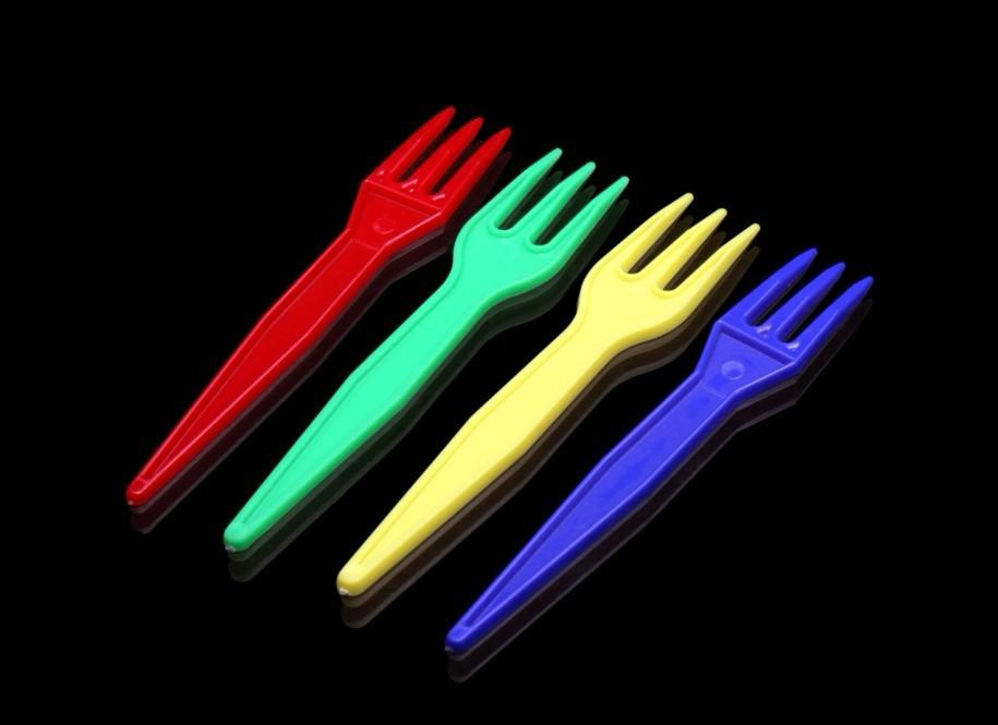 Mini Fork 8.5cm Length with Muti-Color Eco Friendly Compostable Dinnerware Kitchen Utensils Biodegradable Tablewares Plastic Cutlery Fork