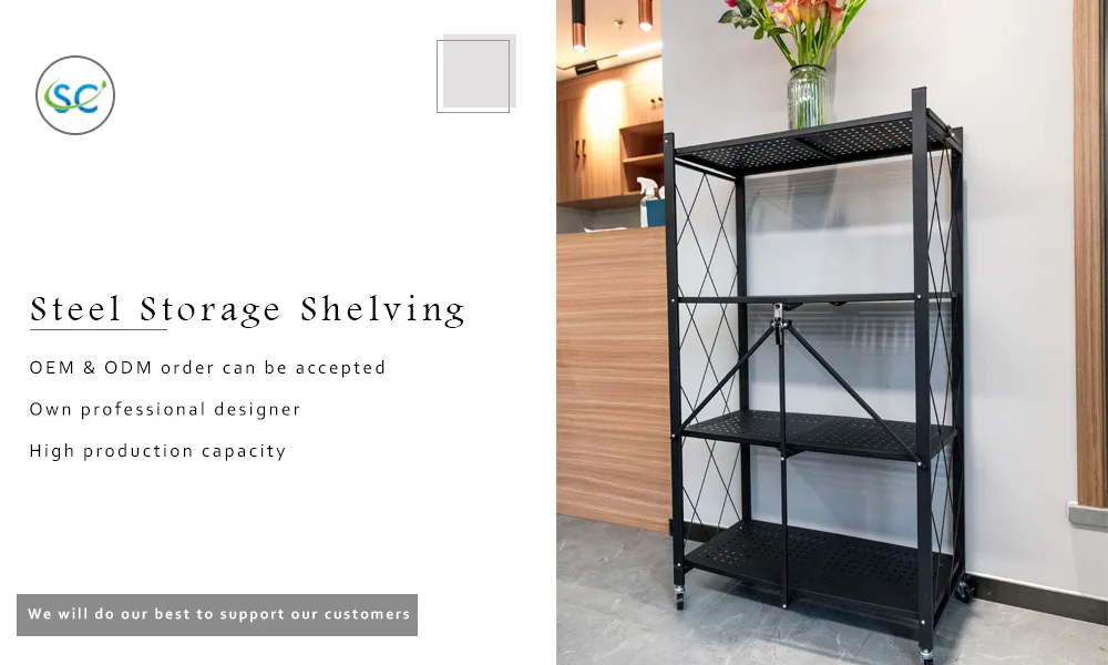 Multi-Layer Movable Funcitonal Kitchen Hotel 4 Tier Vegetable Rack Price